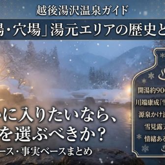 越後湯沢温泉ガイド｜日帰りで静かに入れる「秘湯・穴場」湯元エリアの歴史と魅力