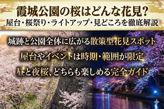 霞城公園の桜はどんな花見?屋台・桜祭り・ライトアップ・見どころを徹底解説